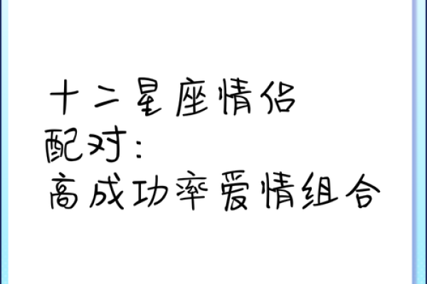 情侣在一起需要看星座吗