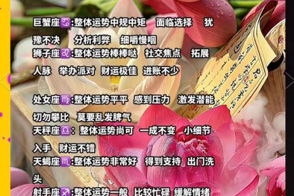 星座每天运势及运程