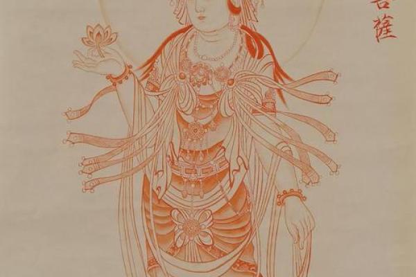 观音灵签董永寻母水墨 观音灵签董永寻母水墨