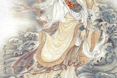 观音灵签董永寻母水墨