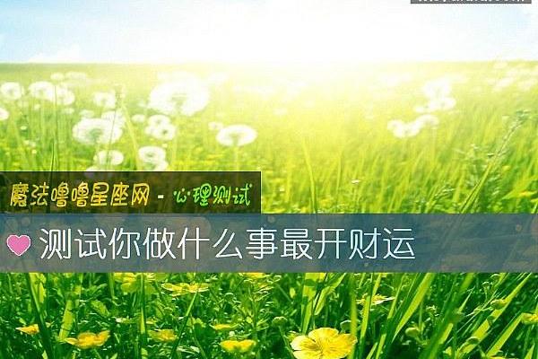 【神准测试】开财运！年底你的财运会如何？怎样开财运？