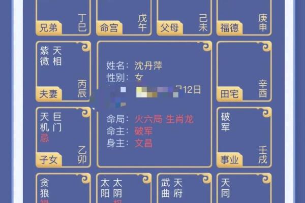 刘邦紫薇斗数命盘 刘邦紫薇斗数命盘