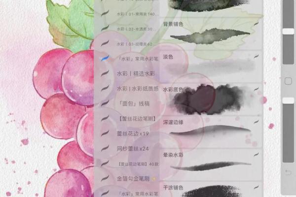 古风水彩笔刷 PS古风水彩笔刷