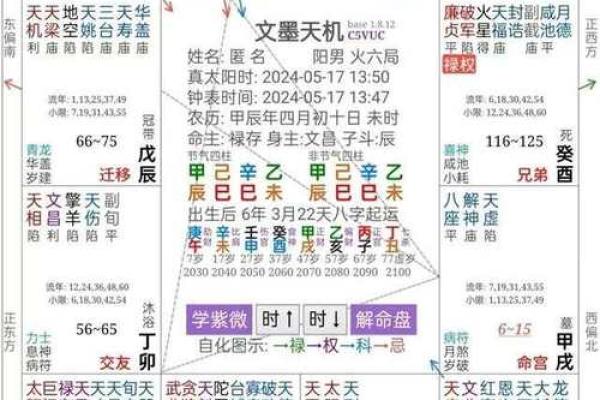 紫薇斗数对宫作用