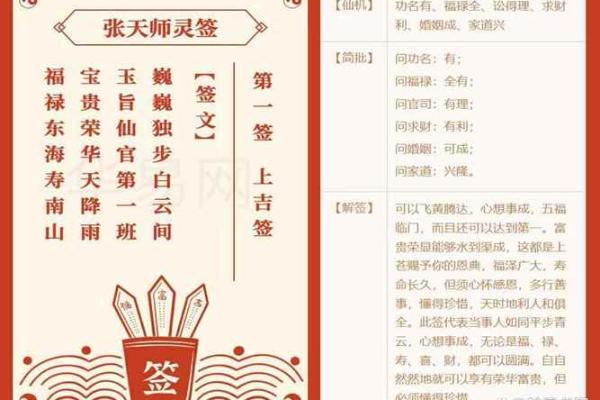 张天师灵签全文