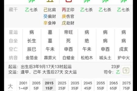 四柱命理八字实例解析大全