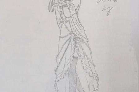 q版12星座公主简笔画之处女座