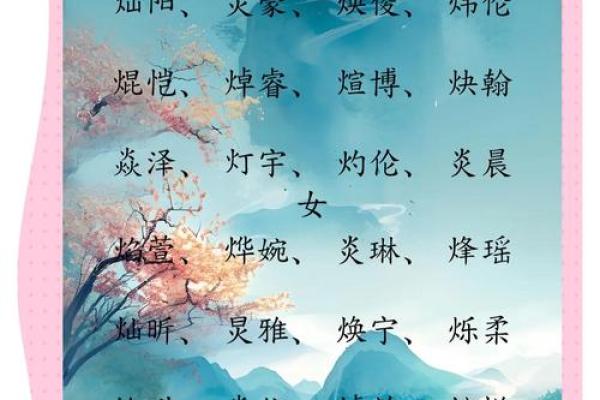 八字喜火取名字用什么 八字喜火取名字用什么