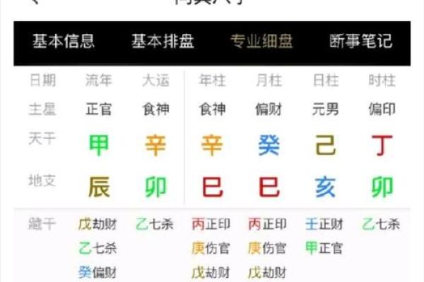 八字算命排盘