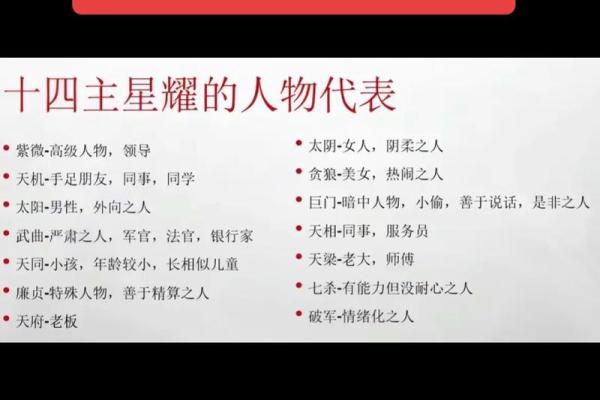紫薇斗数星大全