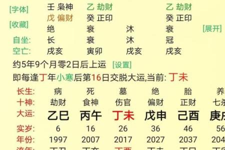 八字排盘喜用神