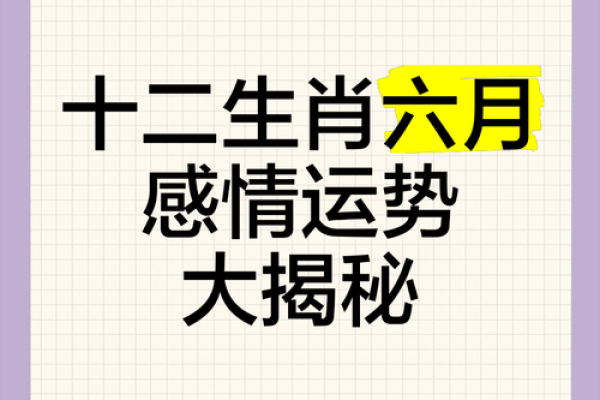 六月份星座运势