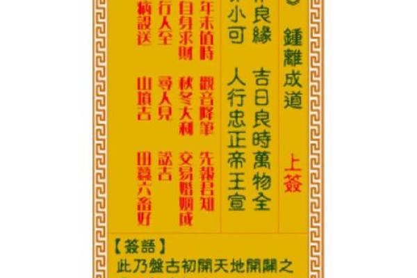 观音灵签第一签是好签