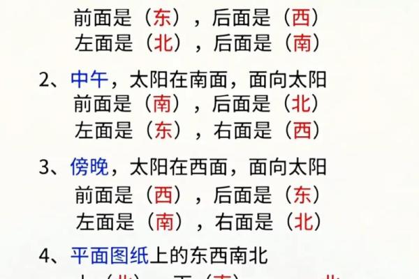 方位与位置示意图,位置方位图