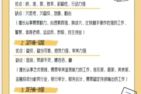 12星座最适合做哪种工作