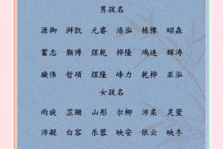 新生儿八字起名