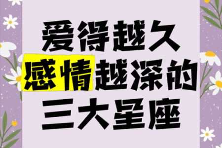 在一起越久就会越爱的星座