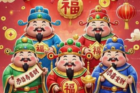 拜五路财神接五方洪福，财福双至，好运常临