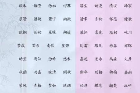 生辰八字取名字