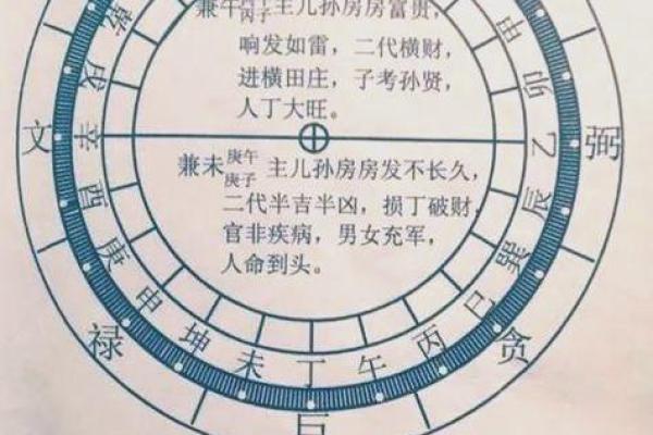 癸丁兼子午吉凶方位图
