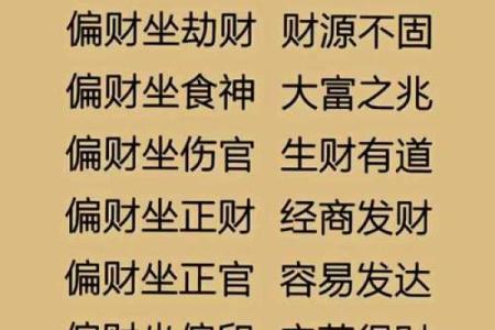 八字横财