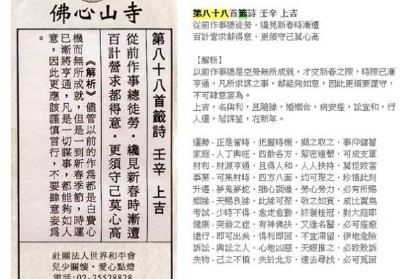 衢州东岳灵签11签
