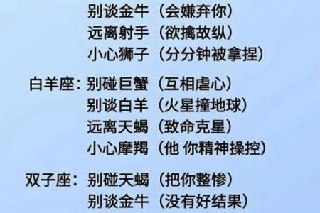 女人票选出的星座好老公排行榜