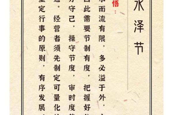 算命中节什么意思,六十四卦节卦的意思