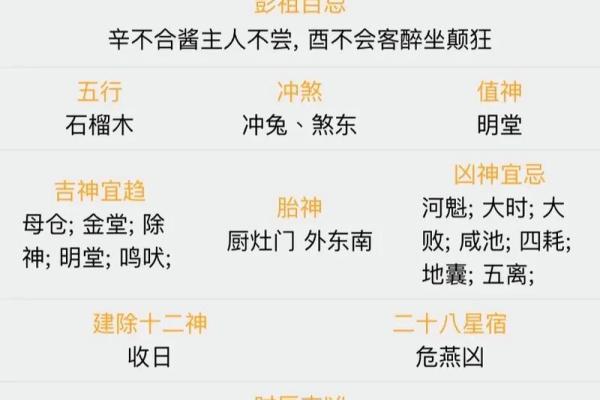 明日运程运势黄历