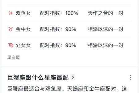十二星座巨蟹男和射手女配吗