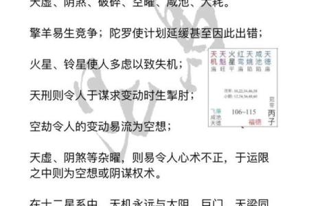 紫微斗数煞忌刑 紫微斗数煞忌刑耗曜？
