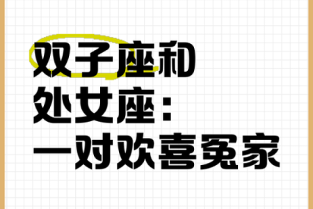 双子座和处女座婚姻配对吗