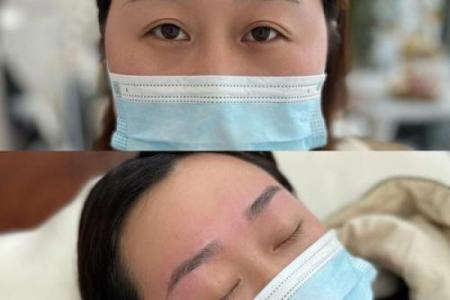 倒八字眉图片