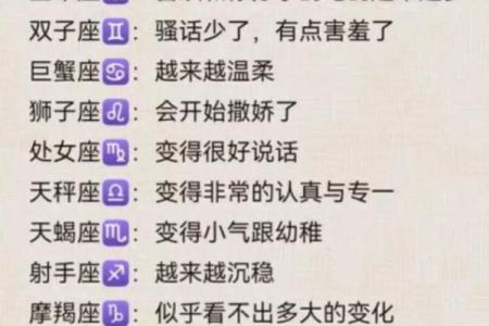 不同星座有喜欢的人的表现和原因