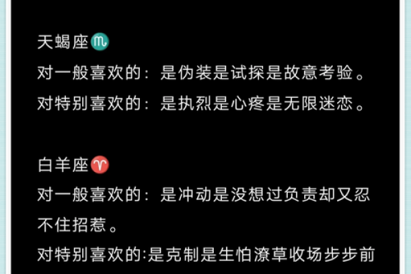 什么星座是喜欢一个人的表现