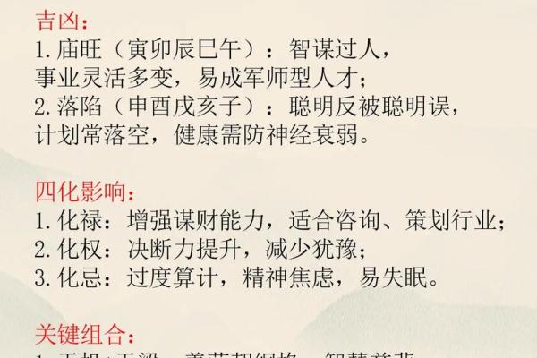 紫薇斗数中天机星化禄，在命格中的造化如何？天机星四化力量