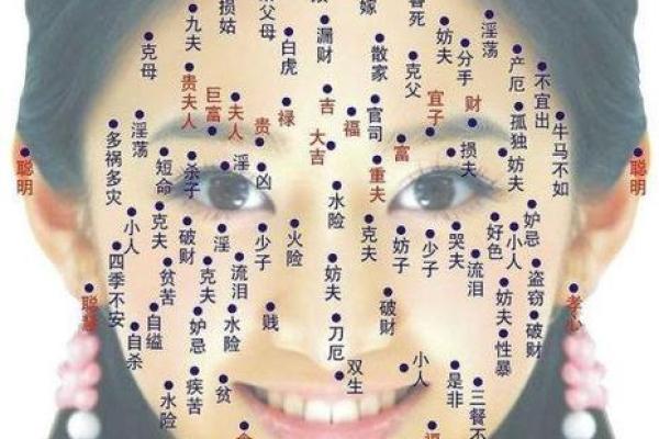 脸上黑痣算命图解吉凶