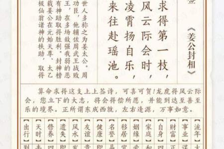 大德伯公灵签第一签