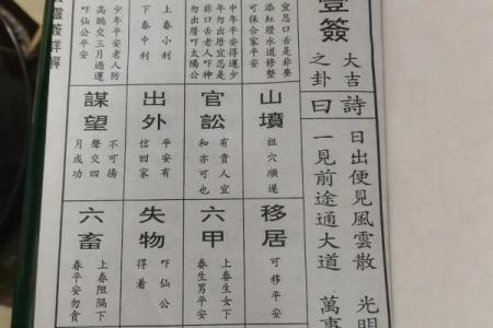 吕祖灵签100签解签