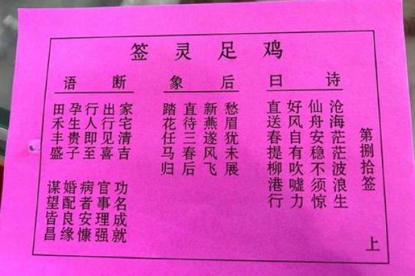 天师灵签54 天师灵签54