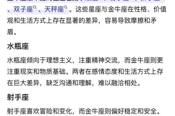 金牛与其他星座运势