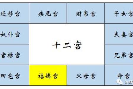紫微斗数诸星落诸宫之：福德宫